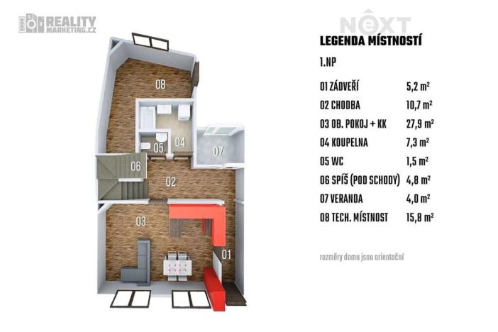 Prodej rodinného domu, Zbýšov, 150 m2