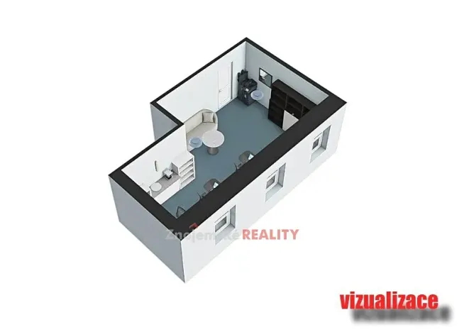 Pronájem kanceláře, Znojmo, Lidická, 27 m2