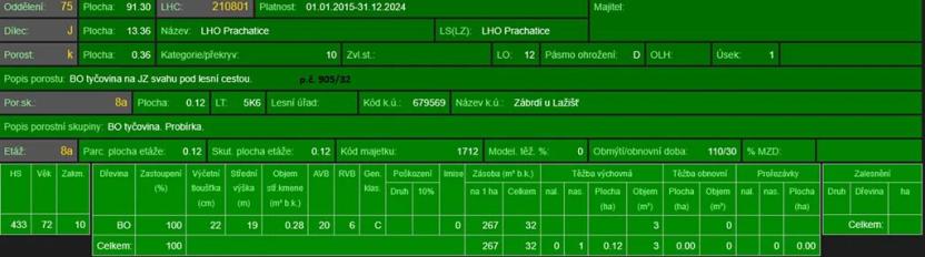 Prodej lesa, Zábrdí, 9676 m2
