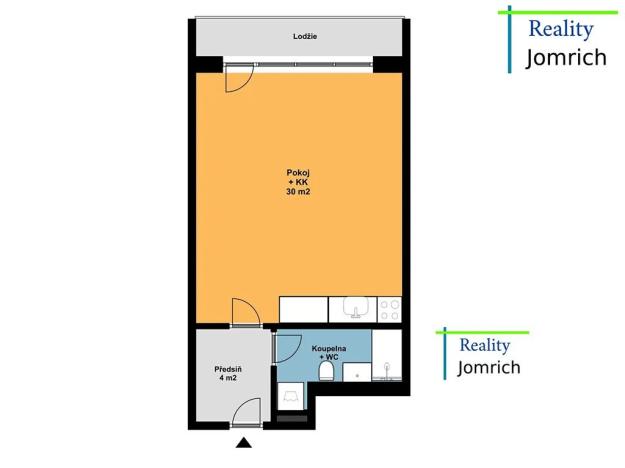 Pronájem bytu 1+kk, Liberec, Na Perštýně, 42 m2