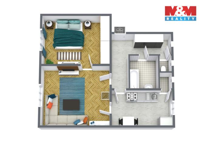 Prodej bytu 2+1, Horní Slavkov, Poštovní, 61 m2