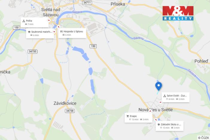 Prodej pole, Nová Ves u Světlé, 2723 m2