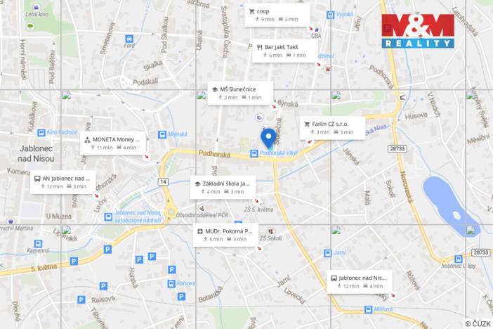 Prodej pozemku pro bydlení, Jablonec nad Nisou, Slunečná, 722 m2