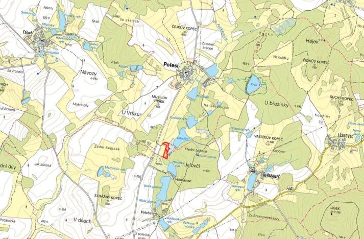 Prodej louky, Počátky, 12434 m2