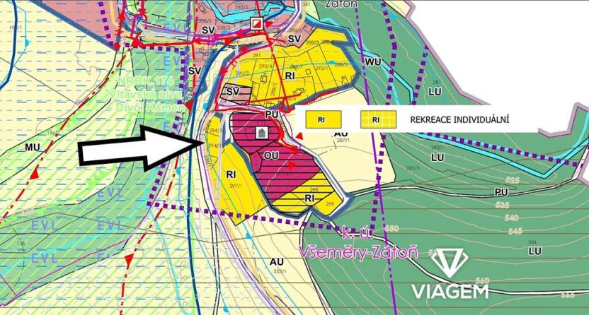 Prodej pozemku pro bydlení, Větřní, 1047 m2