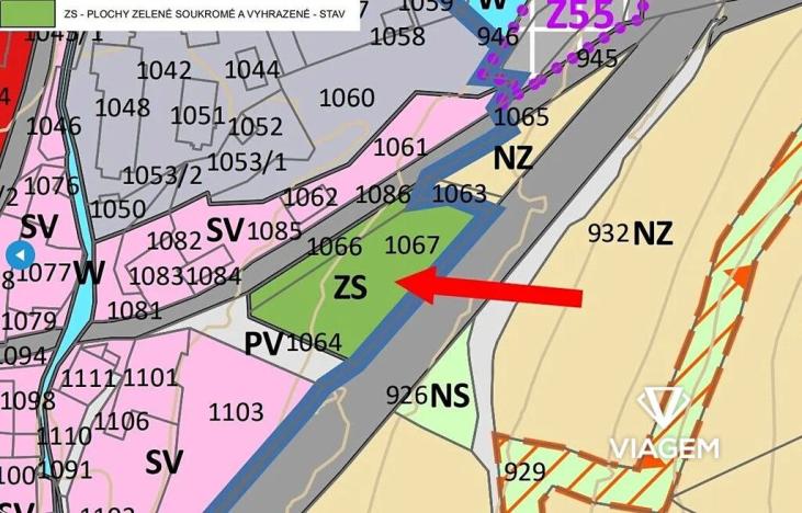 Prodej zahrady, Potštát, 3811 m2