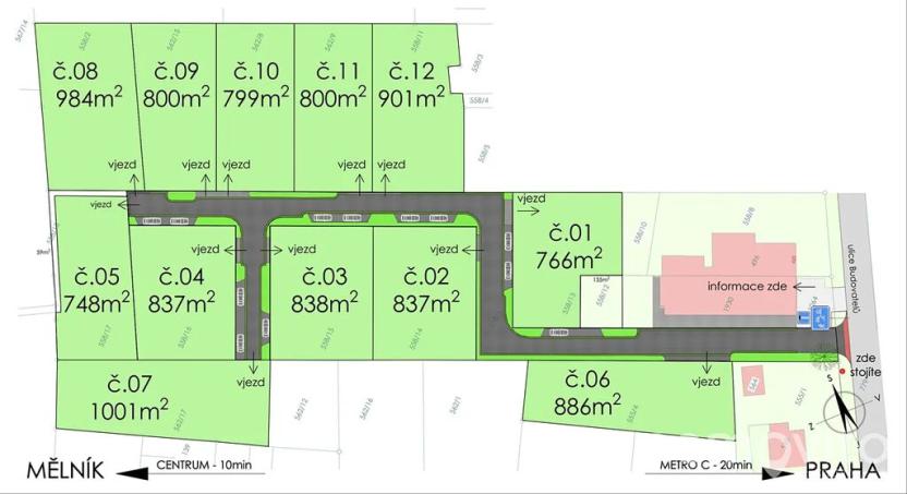 Prodej pozemku pro bydlení, Libiš, Budovatelů, 9311 m2