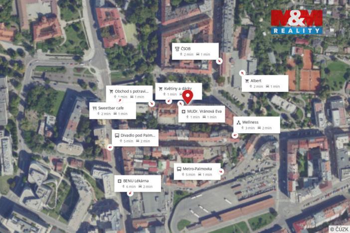 Pronájem bytu 2+kk, Praha - Libeň, náměstí Dr. Václava Holého, 47 m2