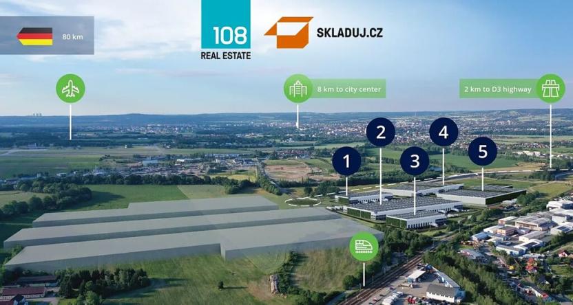 Pronájem skladu, Homole, Spojovací, 19975 m2