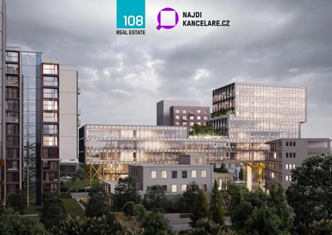 Pronájem kanceláře, Brno, Škrobárenská, 1535 m2