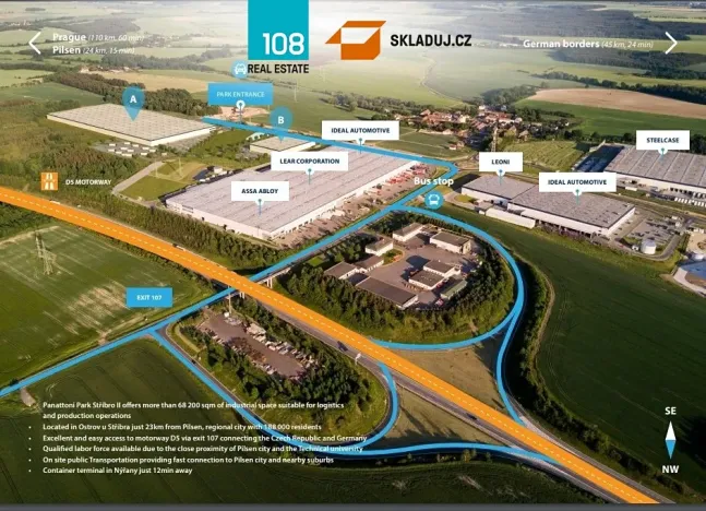 Pronájem skladu, Kostelec, 3500 m2