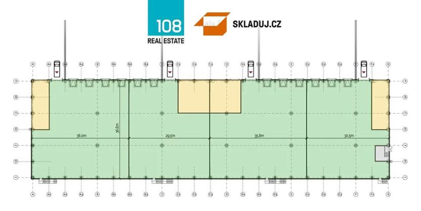 Pronájem skladu, Plzeň, Jateční, 1113 m2