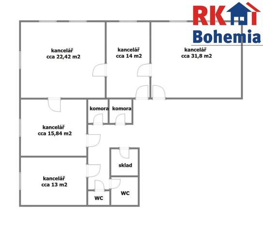 Pronájem kanceláře, Český Brod, Zborovská, 101 m2