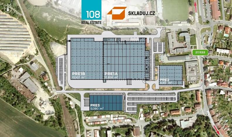 Pronájem skladu, Přeštice, Průmyslová, 5309 m2