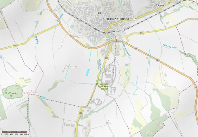 Prodej pole, Uherský Brod, 36951 m2