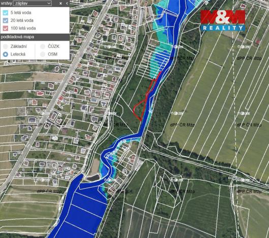 Prodej louky, Bystřice, 1741 m2