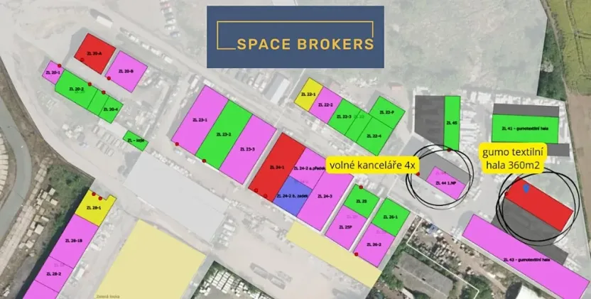 Pronájem skladu, Pardubice, 354 m2