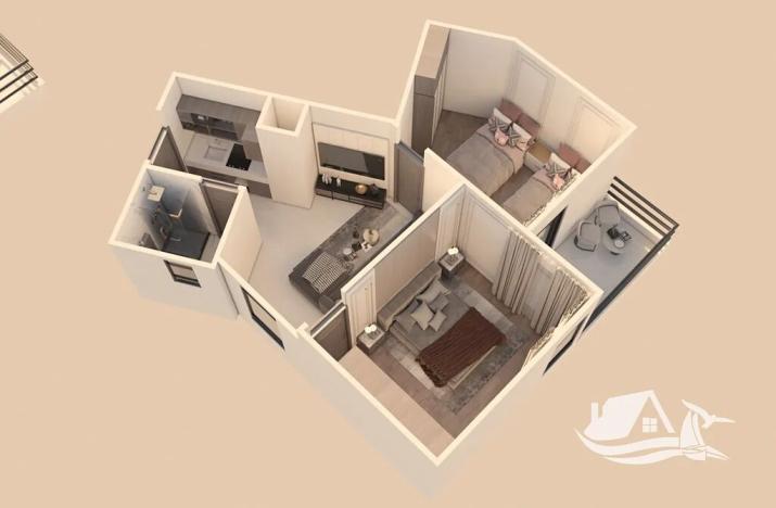 Prodej bytu 2+kk, Hurghada, Egypt, 66 m2