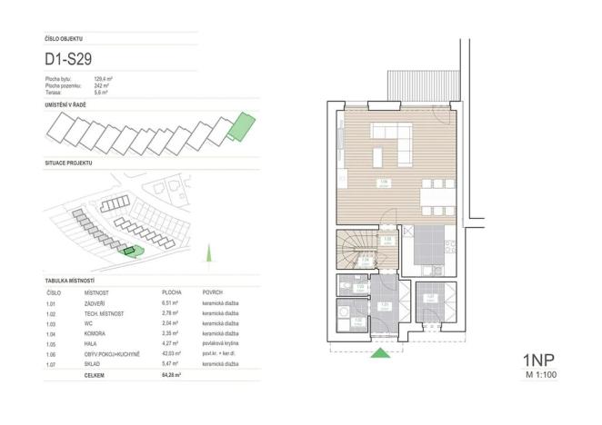 Dražba rodinného domu, Praha - Štěrboholy, Za Hrušovem, 129 m2
