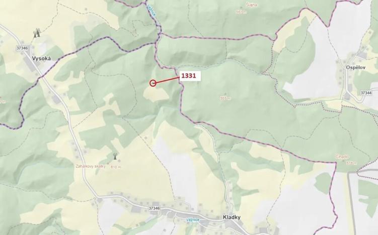 Dražba lesa, Kladky, 183 m2