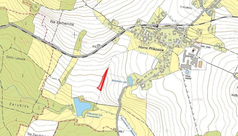 Prodej pole, Příkosice, 3569 m2