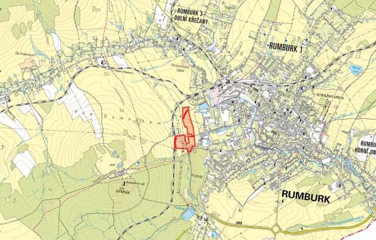 Prodej louky, Rumburk, 45722 m2
