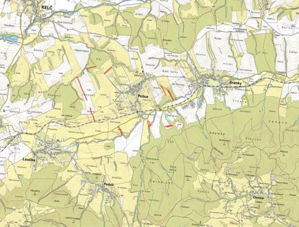 Prodej pole, Police, 43622 m2