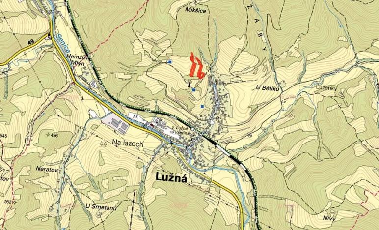 Prodej louky, Lužná, 3216 m2