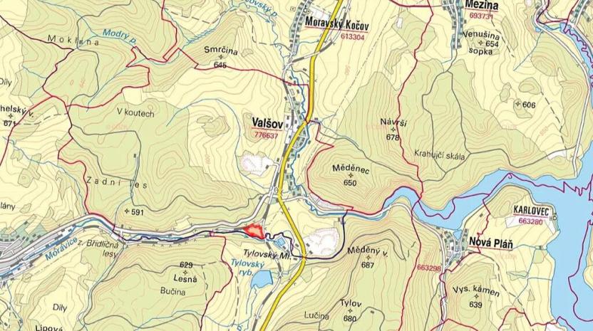 Prodej louky, Valšov, 33558 m2