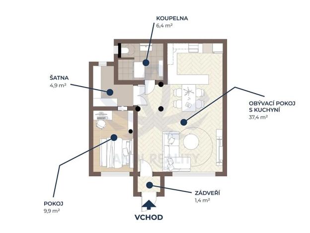 Pronájem bytu 2+kk, Mladá Boleslav, Havlíčkova, 60 m2