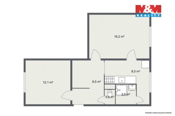 Prodej bytu 2+1, Aš, Příbramská, 51 m2