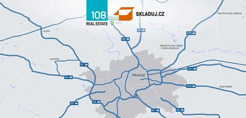 Pronájem skladu, Kozomín, 4000 m2