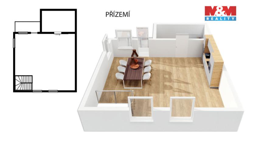Prodej bytu 4+kk, Žacléř - Prkenný Důl, 90 m2