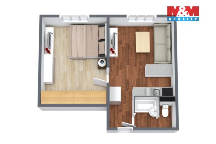 Prodej bytu 1+1, Karlovy Vary - Rybáře, Sibiřská, 38 m2