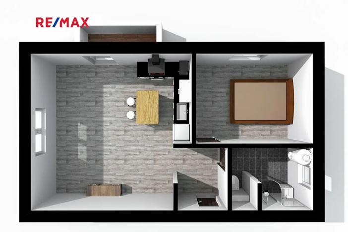 Pronájem bytu 2+kk, Vochov, 51 m2