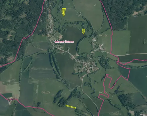 Prodej pole, Srby, 6936 m2