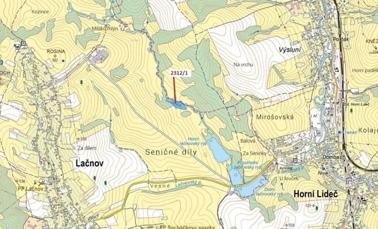 Dražba lesa, Lačnov, 10526 m2