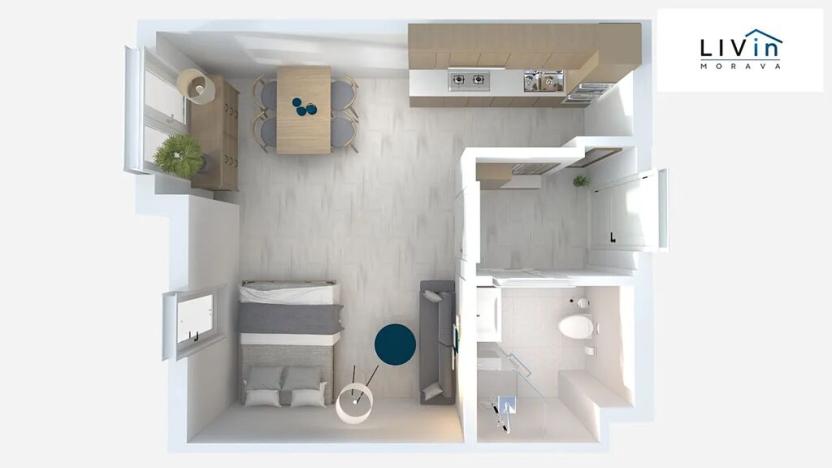 Prodej apartmánu, Ostružná, 34 m2