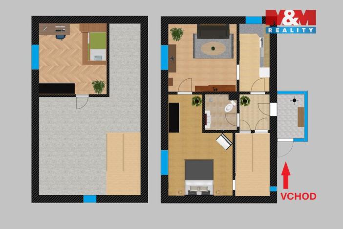 Prodej rodinného domu, Velký Osek, Tyršova, 86 m2