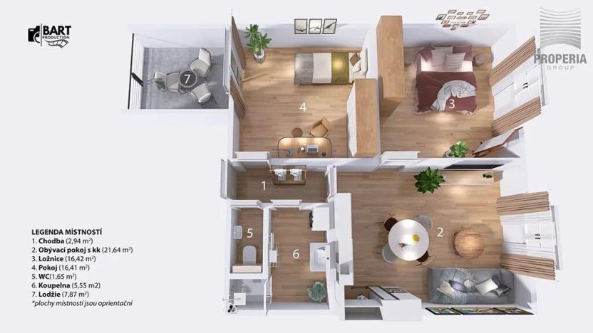 Prodej bytu 3+kk, Brno, 73 m2