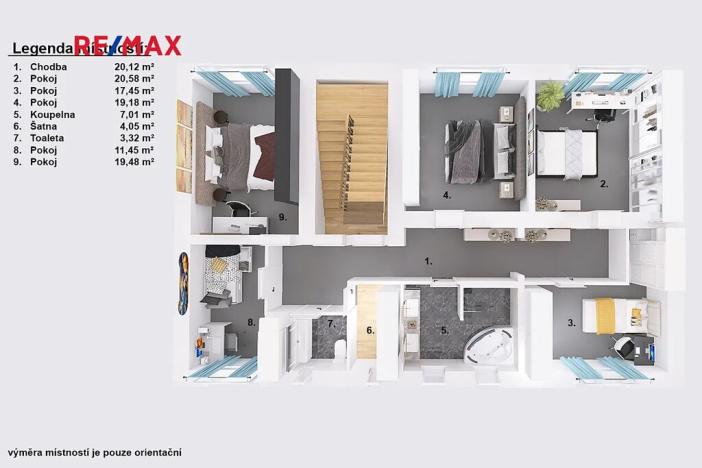 Prodej vícegeneračního domu, České Velenice, Komenského, 247 m2