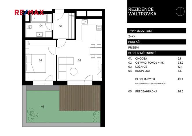 Prodej bytu 2+kk, Praha - Jinonice, Kloudova, 50 m2
