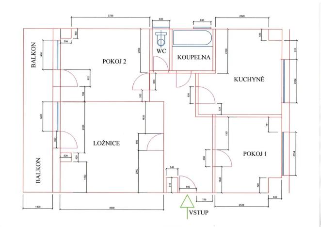 Prodej bytu 3+1, Dešov, 70 m2