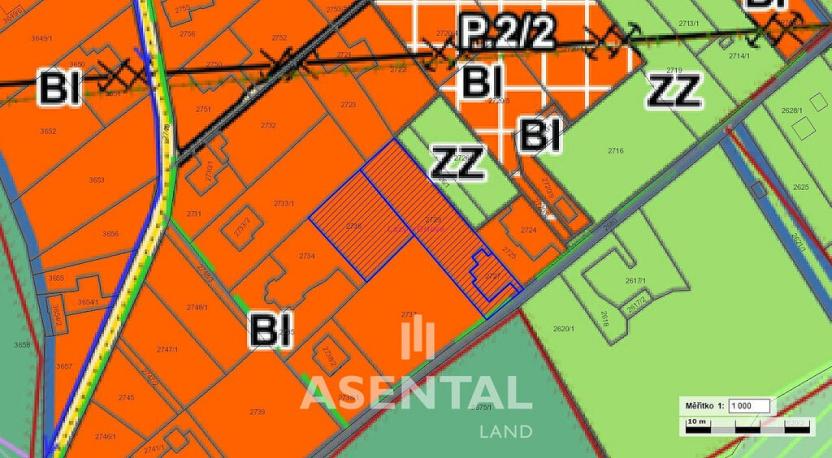 Prodej pozemku, Orlová - Lazy, V Zimném dole, 2540 m2