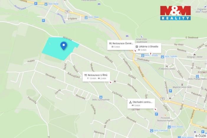 Prodej zahrady, Děčín, Sofijská, 270 m2