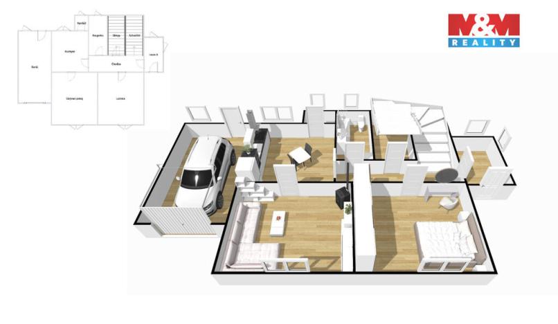 Prodej rodinného domu, Kladruby, 100 m2