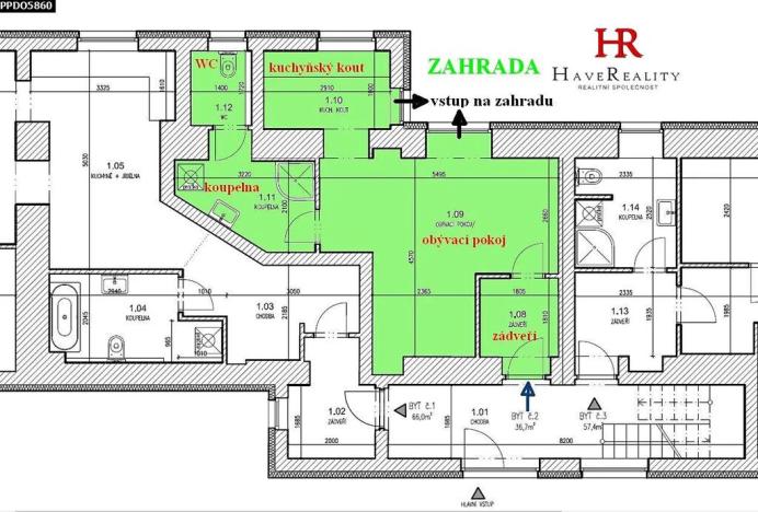 Pronájem bytu 1+kk, Mukařov, V průhoně, 37 m2