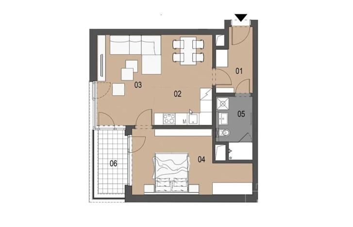 Prodej bytu 2+kk, Praha - Smíchov, Holečkova, 57 m2