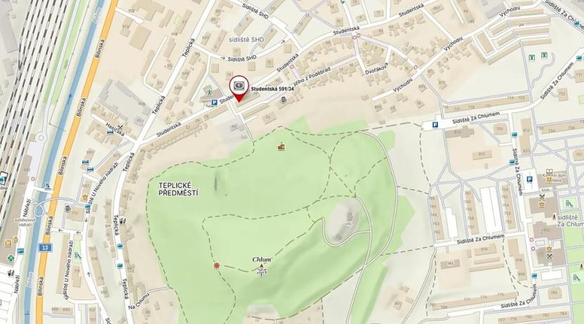 Dražba bytu 2+1, Bílina, Studentská, 55 m2