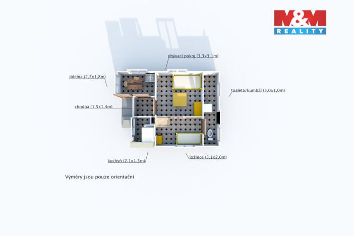 Prodej chaty, Plzeň - Litice, 37 m2